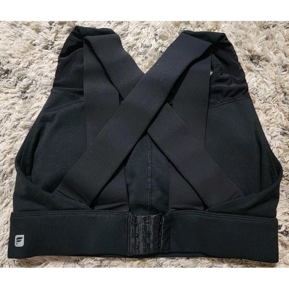 Fabletics‎ High Impact Criss Cross Adjustable Black Strappy Sz Womams Small NWOT